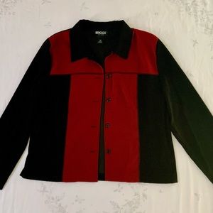 Briggs New York Vintage Faux Suede Shirt Jacket 90s